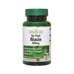 NIACIN 500MG No-Flush 60tabs (NATURES AID) 