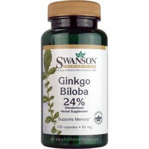 GINKGO BILOBA 24% 120caps (SWANSON)