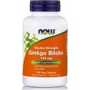 GINKGO BILOBA 100vcaps 120mg Double strength (NOW FOODS)