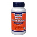 NATURAL BETA CAROTENE 25000IU 90caps (NOW FOODS)