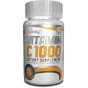 VITAMIN C1000 + ROSEHIPS EU 100tabs (BIOTECH USA)