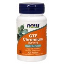GTF CHROMIUM 200mcg 100tabs (NOW FOODS)