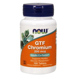 GTF CHROMIUM 200mcg 100tabs (NOW FOODS)