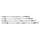 Viking Straight Bars Μπάρες Ίσιες με Σφιγκτήρες Φ28 (013B)