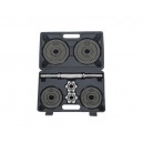 LiveUp &Sigma;&epsilon;&tau; &alpha;&lambda;&tau;ή&rho;&omega;&nu; 15 &kappa;&iota;&lambda;ώ&nu; (2x7.5kg) dumbell set